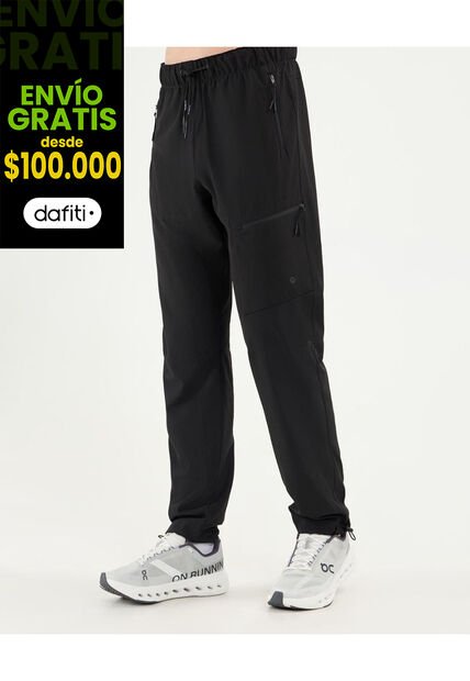 Pantalón Outdoor Básico  Para Hombre Negro Atmos