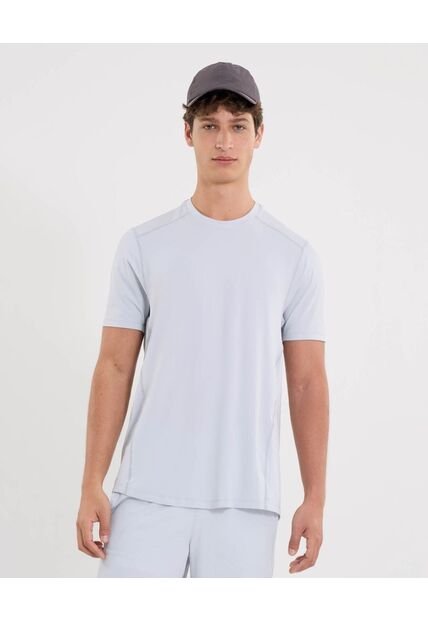 Camiseta Deportiva Manga Corta Regular Fit  Para Hombre Crudo Atmos