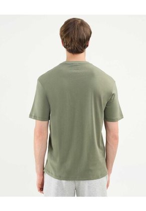 Camiseta Regular Fit Manga Corta  Para Hombre Verde Atmos