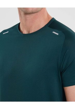 Camiseta Deportiva Texturizada  Para Hombre Verde Atmos