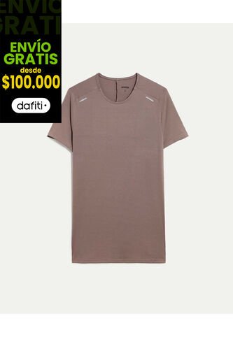 Camiseta  Para Hombre Manga Corta Cuello Redondo Color Café Marca Atmos #32090273 Atmos