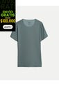 Camiseta  Para Hombre Manga Corta Cuello Redondo Color Verde Marca Atmos #32090303 de Atmos