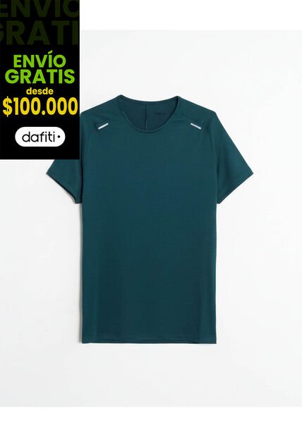 Camiseta  Para Hombre Manga Corta Cuello Redondo Color Esmeralda Marca Atmos #32090299