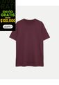 Camiseta  Para Hombre Manga Corta Cuello Redondo Color Vino Marca Atmos #32090275 de Atmos