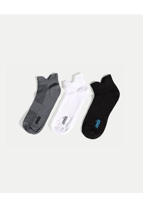 Pack X3 Medias Tobilleras En Microfibra X3 Para Hombre Gris Atmos