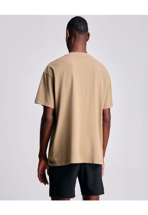 Camiseta Para Hombre Manga Corta Color Café Claro Marca Atmos #32090122