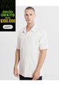 Camisa Oversize Texturizada  Para Hombre Beige Atmos de Atmos