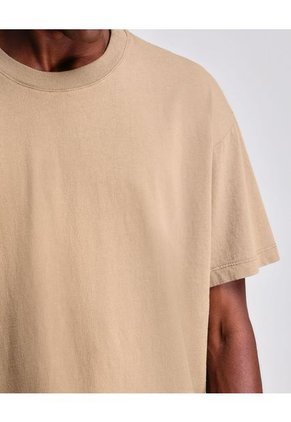 Camiseta Para Hombre Manga Corta Color Café Claro Marca Atmos #32090122