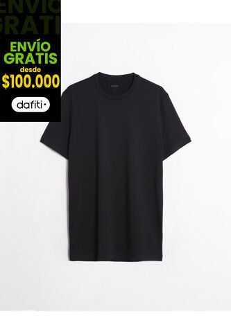 Camiseta Training Comfort Manga Corta  Para Hombre Negro Atmos Atmos
