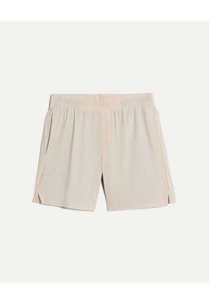 Bermuda Para Hombre Biker Interno Largo Color Crema Marca Atmos #32100147