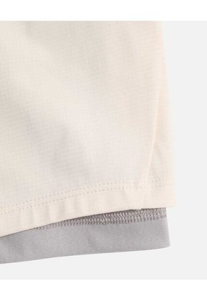 Bermuda Para Hombre Biker Interno Largo Color Crema Marca Atmos #32100147