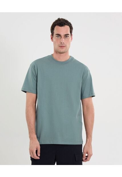 Camiseta Para Hombre Manga Corta Cuello Redondo Color Verde Marca Atmos #32090225