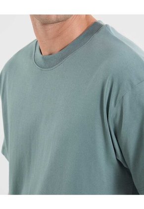 Camiseta Para Hombre Manga Corta Cuello Redondo Color Verde Marca Atmos #32090225