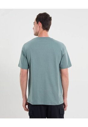 Camiseta Para Hombre Manga Corta Cuello Redondo Color Verde Marca Atmos #32090225