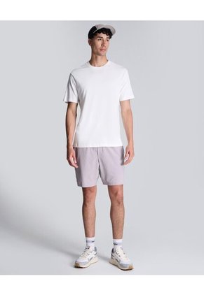 Bermuda Para Hombre Deportiva Largo Color Gris Claro Marca Atmos #32100092