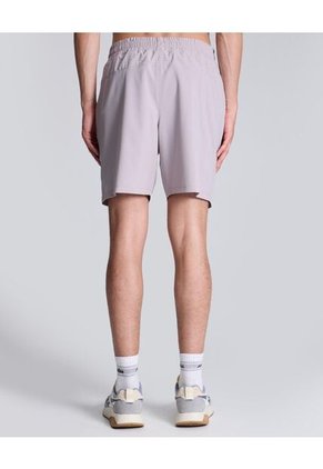 Bermuda Para Hombre Deportiva Largo Color Gris Claro Marca Atmos #32100092