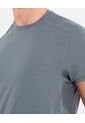 Camiseta Deportiva Manga Corta Regular Fit  Para Hombre Gris Atmos de Atmos