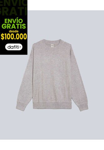 Saco Tejido Cuello Redondo  Para Hombre Gris Atmos Atmos