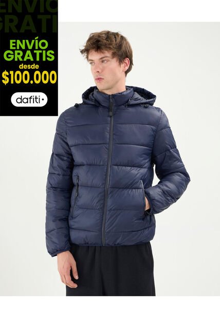 Chaqueta Acolchada  Para Hombre Azul Atmos