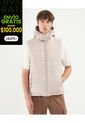 Chaleco Puffer Capota Desmontable  Para Hombre Beige Atmos de Atmos