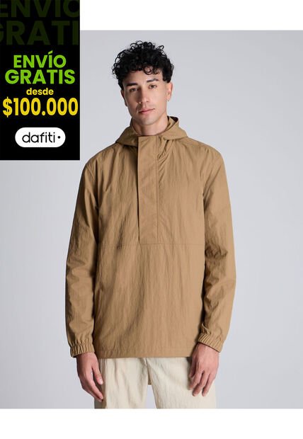Chaqueta Con Bolsillo  Para Hombre Camel Atmos