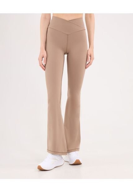 Leggings Flare Aerius Skin  Para Mujer Mocca Atmos