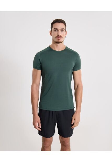 Camiseta Para Hombre Manga Corta Cuello Redondo Color Verde Marca Atmos #32090257