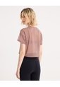 Camiseta Manga Corta En Mesh Para Mujer  Deportiva  Color Café Marca Atmos de Atmos