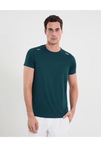 Camiseta Deportiva Texturizada  Para Hombre Verde Atmos Atmos