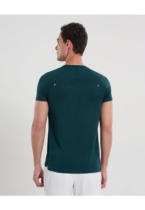 Camiseta Deportiva Texturizada  Para Hombre Verde Atmos