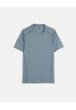 Camiseta Deportiva Manga Corta Regular Fit  Para Hombre Azul Atmos de Atmos