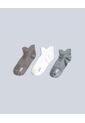 Pack X3 Medias Tobilleras En Microfibra X3 Para Hombre Gris Atmos de Atmos
