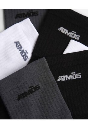 Pack X3 Medias Caña Corta Microfibra X3 Para Hombre Blanco Atmos