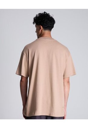 Camiseta Para Hombre Manga Corta Cuello Redondo Color Camel Marca Atmos #32090176