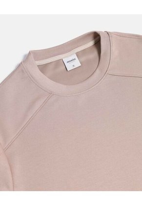 Camiseta Para Hombre Manga Corta Cuello Redondo Color Mocca Marca Atmos #32090250