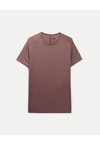 Camiseta Manga Corta Básica Training Ashton  Para Hombre Café Atmos Atmos