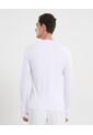 Camiseta Deportiva Manga Con Ojal  Para Hombre Blanco Atmos de Atmos