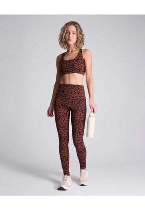 Top Para Mujer Top Color Café Oscuro Marca Atmos #31220122