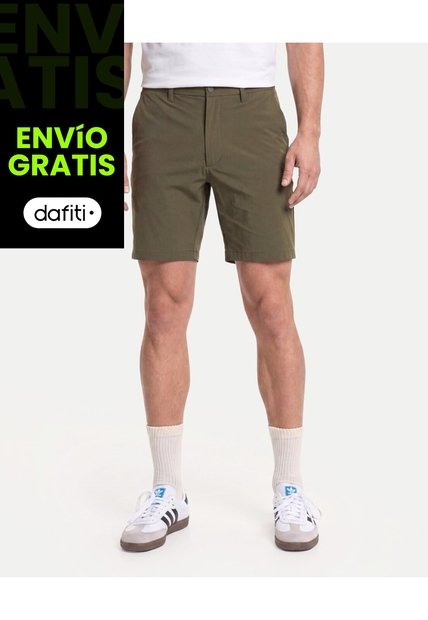 Bermuda Chino Flowtech  Para Hombre Verde Atmos