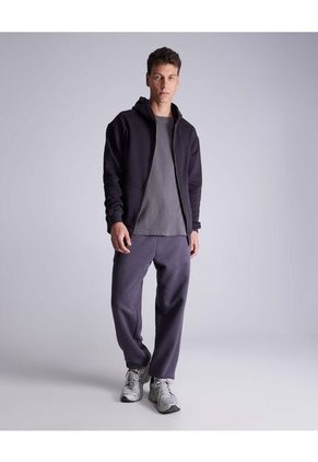 Buzo Hoodie Full Zipper  Para Hombre Negro Atmos