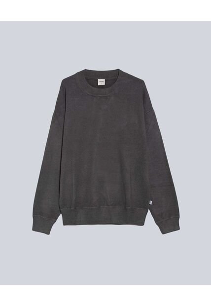 Saco Tejido Cuello Redondo  Para Hombre Negro Atmos