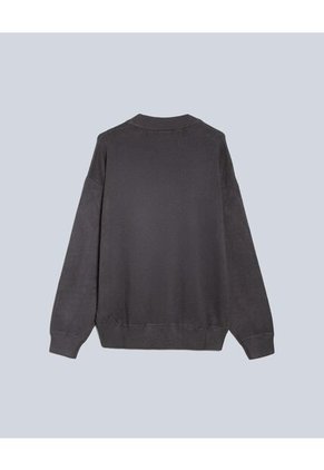 Saco Tejido Cuello Redondo  Para Hombre Negro Atmos