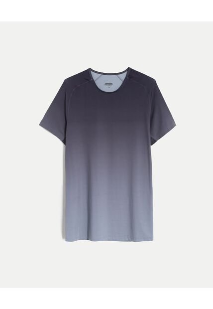 Camiseta  Para Hombre Manga Corta Cuello Redondo Color Gris Marca Atmos #32090305