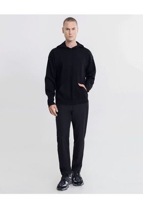 Buzo  Para Hombre Hoodie Color Negro Marca Atmos #32060075