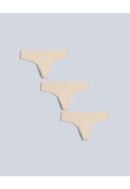 Panty Para Mujer Tanga Color Beige Marca Atmos #31800073