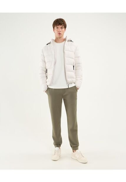 Chaqueta Para Hombre Acolchada Color Beige Marca Atmos #32080024
