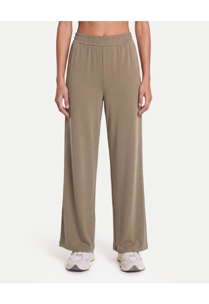 Pantalón Amplio Plush  Para Mujer Verde Atmos