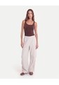 Pantalón Parachute Microcomfort  Para Mujer Crema Atmos de Atmos