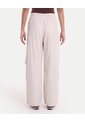 Pantalón Parachute Microcomfort  Para Mujer Crema Atmos de Atmos