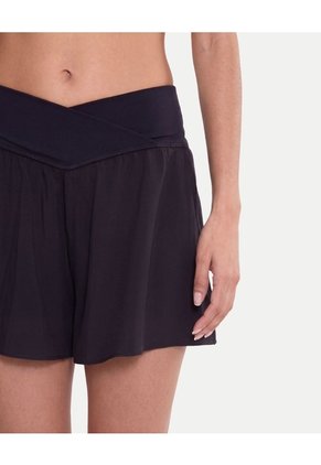 Short Cross Con Biker Interno  Para Mujer Negro Atmos